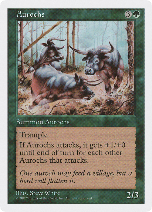 Aurochs (5ED-279) - common
