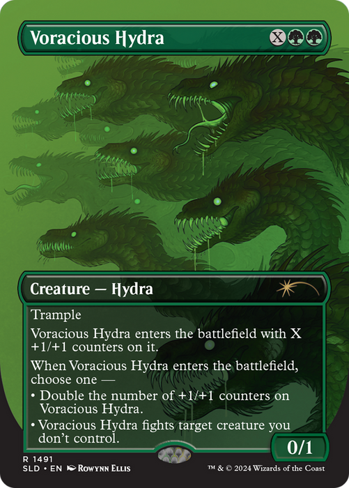 Voracious Hydra (SLD-1491) - rare (Borderless)