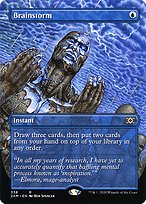 Brainstorm (2XM-338) - rare (Borderless) - Foil
