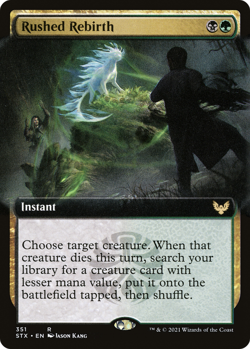 Rushed Rebirth (STX-351) - rare: (Extended Art) - Foil