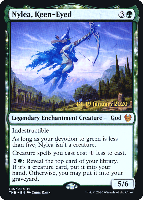 Nylea, Keen-Eyed (PRE-185S) - mythic: (enchantment) - Foil