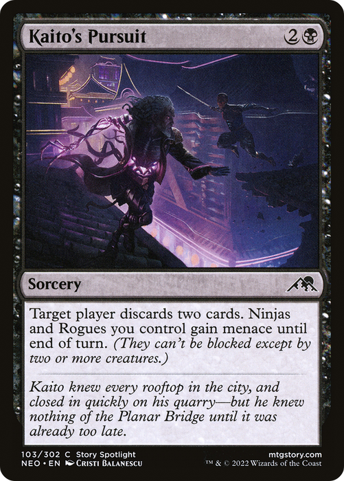 Kaito's Pursuit (NEO-103) - common - Foil