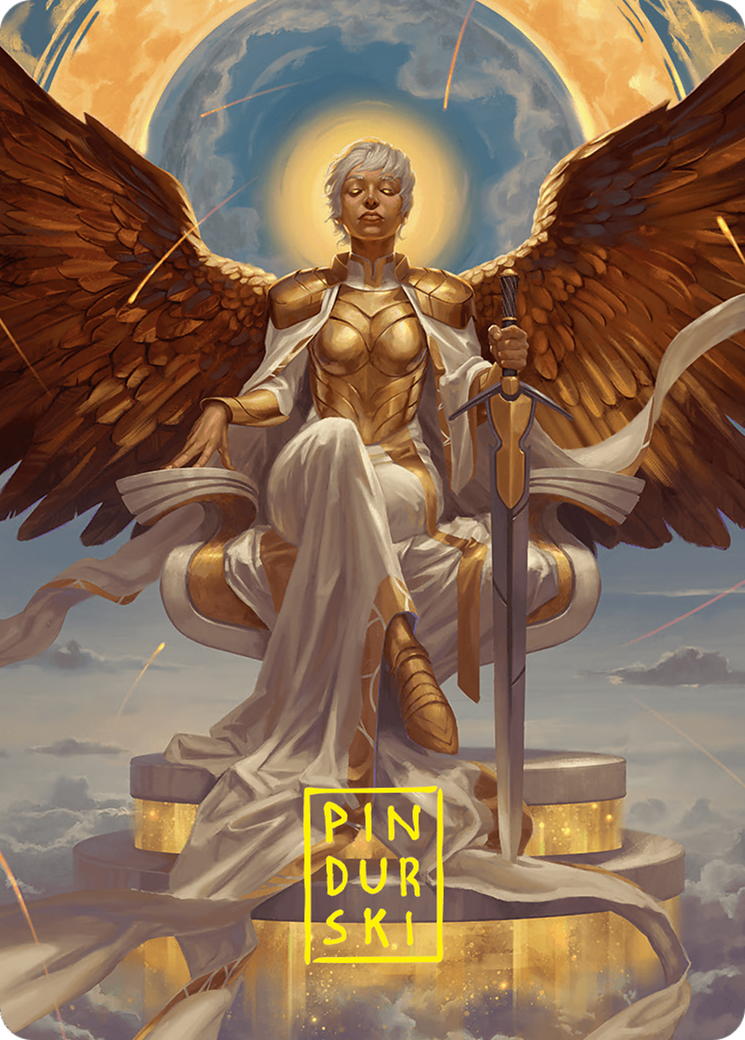Herald of Eternal Dawn // Herald of Eternal Dawn (AFDN-027) - common (Borderless) - Foil