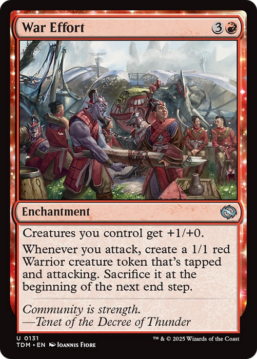 War Effort (TDM-131) - uncommon: (enchantment)