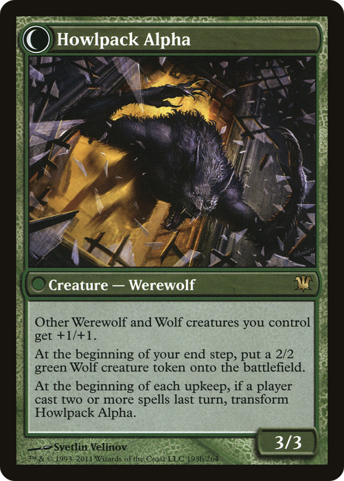Mayor of Avabruck // Howlpack Alpha (ISD-193) - rare: (Double Faced Transform)