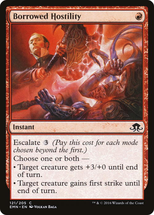Borrowed Hostility (EMN-121) - common - Foil