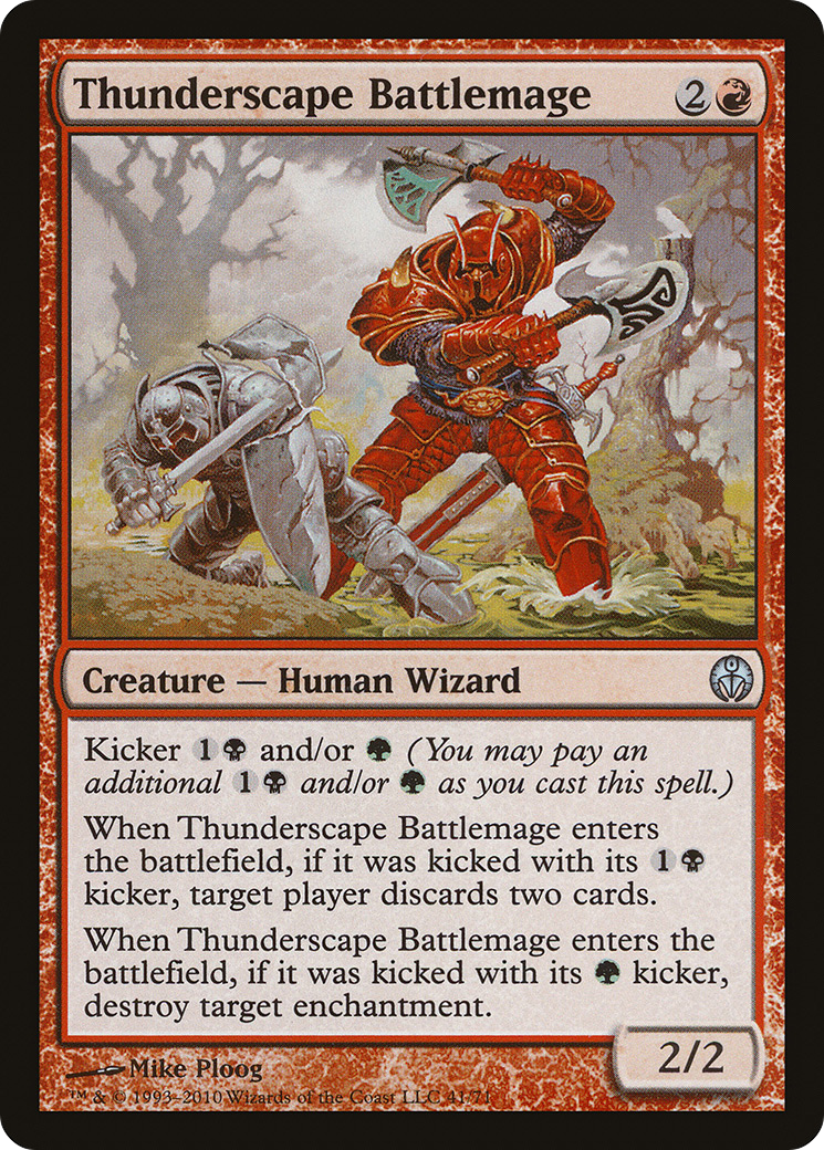 Thunderscape Battlemage (DDE-041) - uncommon