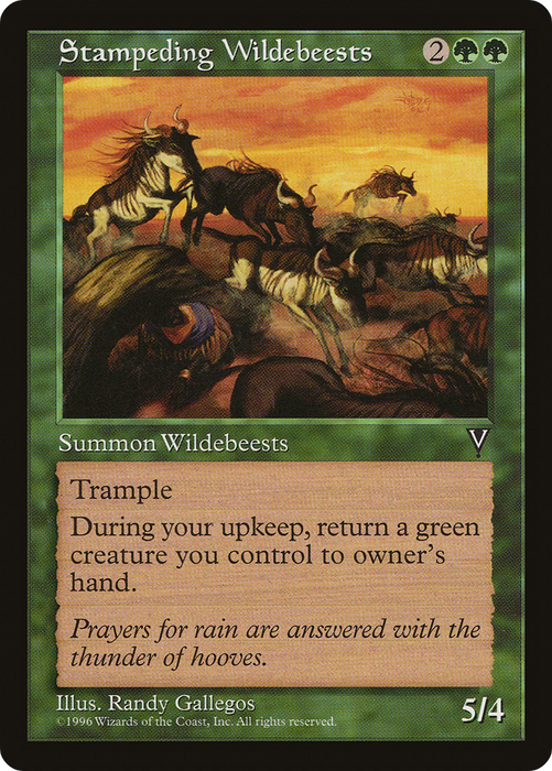 Stampeding Wildebeests (VIS-121) - uncommon