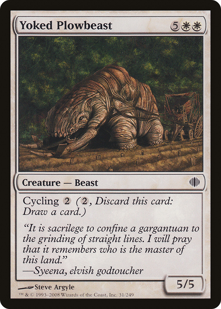 Yoked Plowbeast (ALA-031) - common - Foil