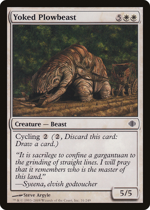 Yoked Plowbeast (ALA-031) - common
