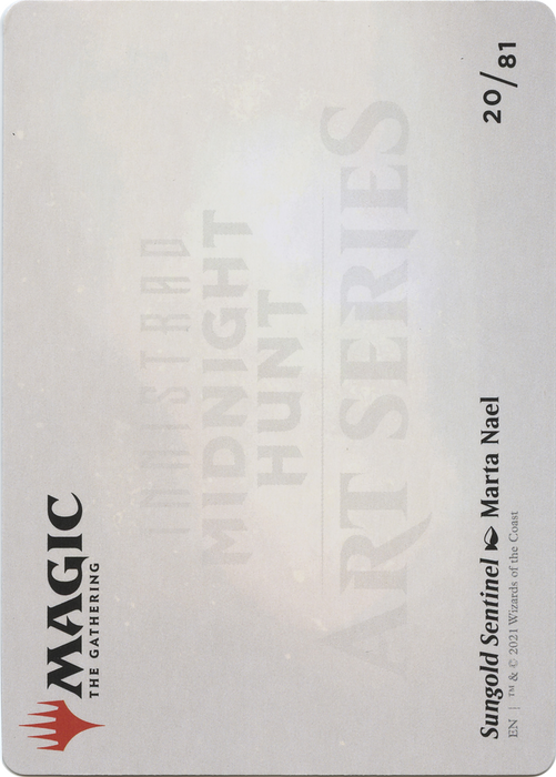 Sungold Sentinel // Sungold Sentinel (AMID-020) - common (Borderless) - Foil