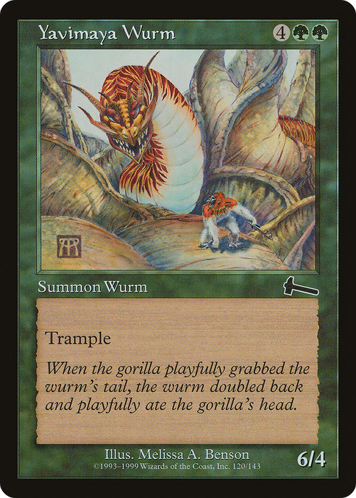 Yavimaya Wurm (ULG-120) - common - Foil