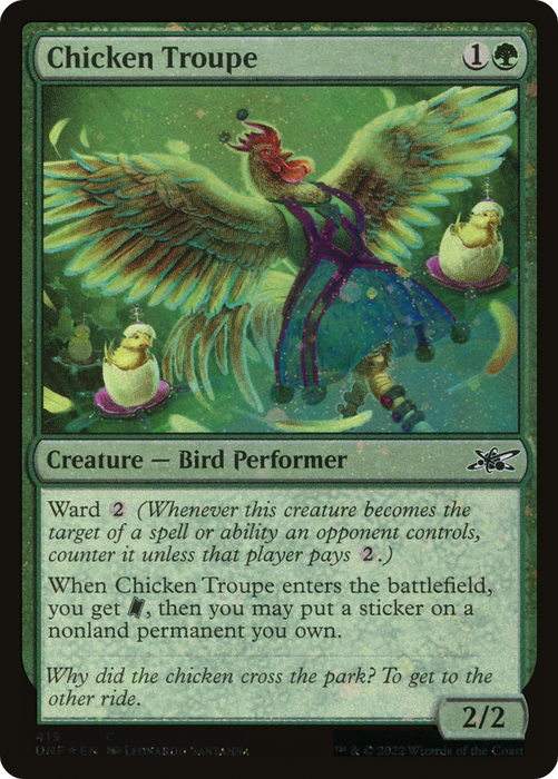 Chicken Troupe (UNF-419) - common - Foil