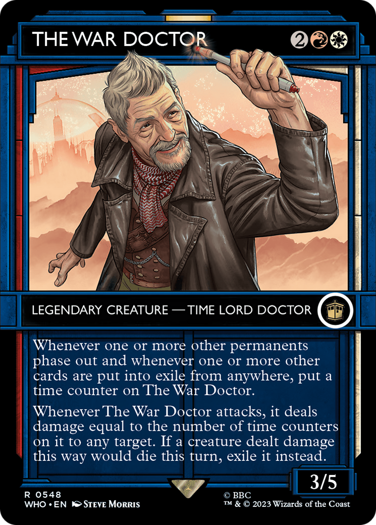 The War Doctor (WHO-548) - rare: (Showcase) (Borderless) - Foil