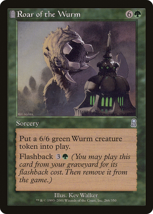 Roar of the Wurm (ODY-266) - uncommon: (tombstone)