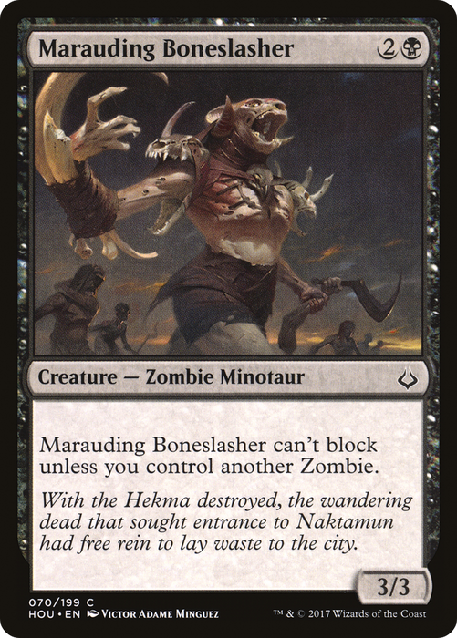 Marauding Boneslasher (HOU-070) - common - Foil