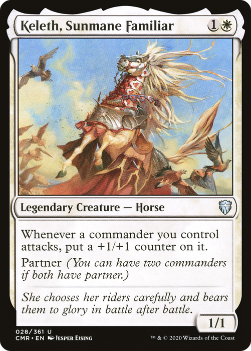 Keleth, Sunmane Familiar (CMR-028) - uncommon - Foil