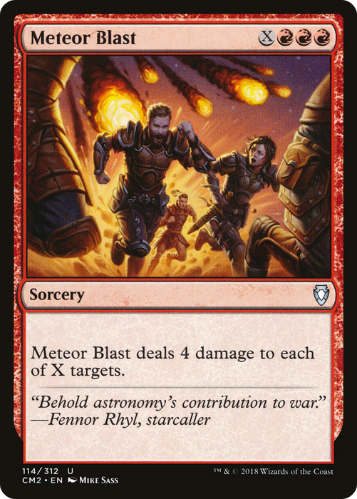Meteor Blast (CM2-114) - uncommon