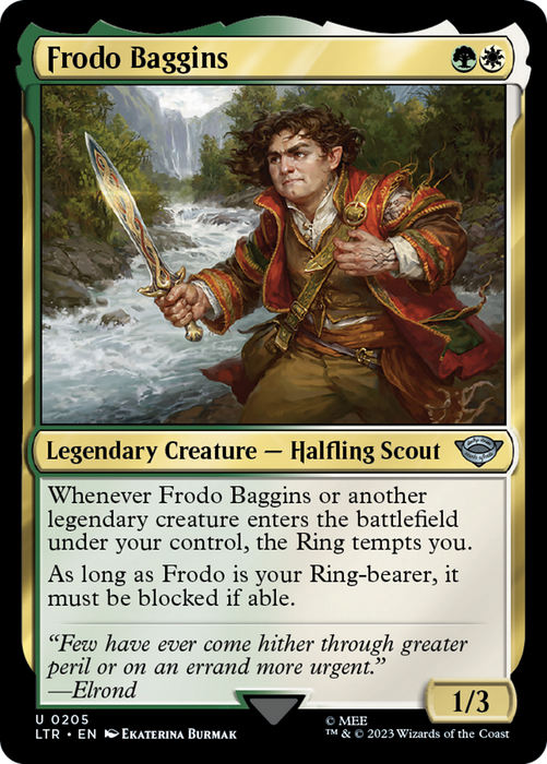 Frodo Baggins (LTR-205) - uncommon - Foil