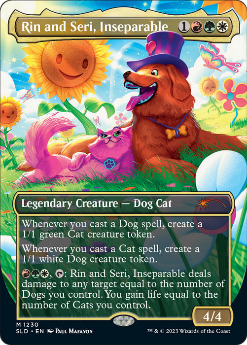 Rin and Seri, Inseparable (SLD-1230) - mythic (Borderless)