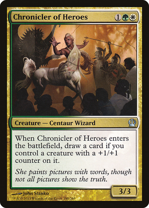 Chronicler of Heroes (THS-190) - uncommon - Foil