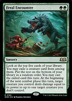 Feral Encounter (WOE-169) - rare