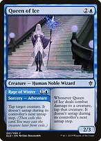 Queen of Ice // Rage of Winter (ELD-061) - common - Foil