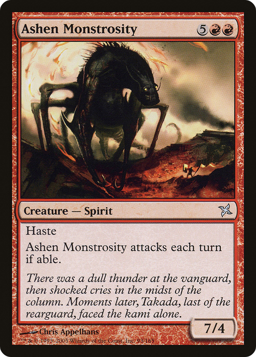 Ashen Monstrosity (BOK-093) - uncommon - Foil