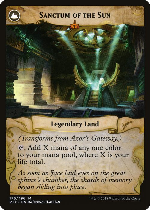 Azor's Gateway // Sanctum of the Sun (LIST-RIX-176) - mythic: (compasslanddfc)