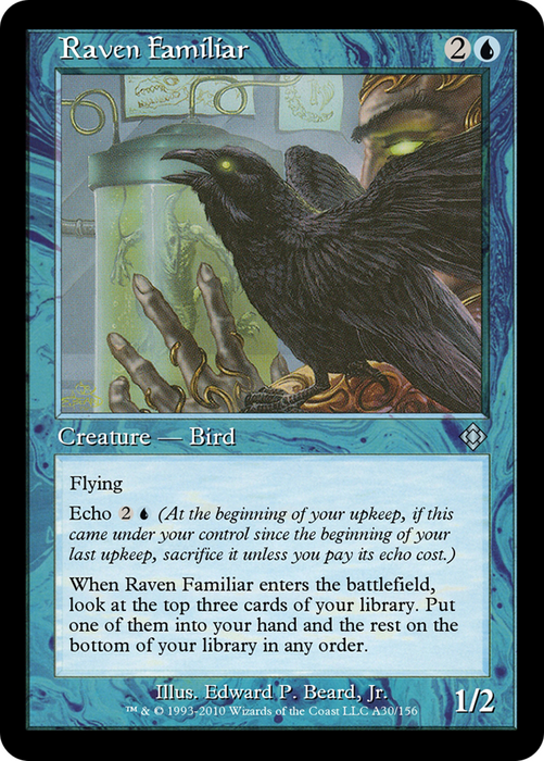 Raven Familiar (TD0-A30) - uncommon