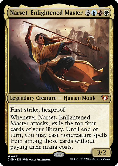 Narset, Enlightened Master (CMM-931) - mythic