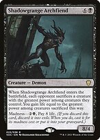 Shadowgrange Archfiend (VOC-022) - rare