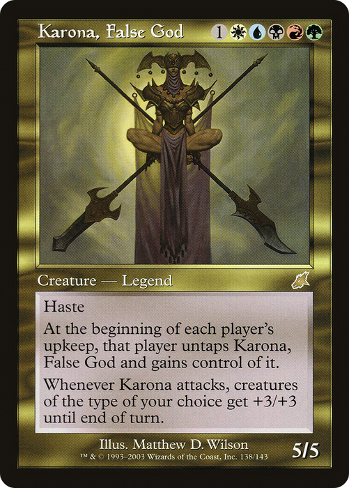 Karona, False God (SCG-138) - rare - Foil