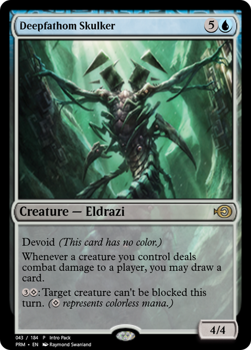 Deepfathom Skulker (PRM-59663) - rare: (devoid) - Foil