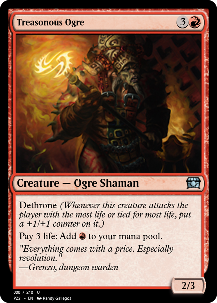Treasonous Ogre (PZ2-65779) - uncommon - Foil