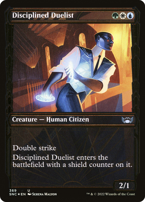 Disciplined Duelist (SNC-369) - uncommon: (Showcase) - Foil