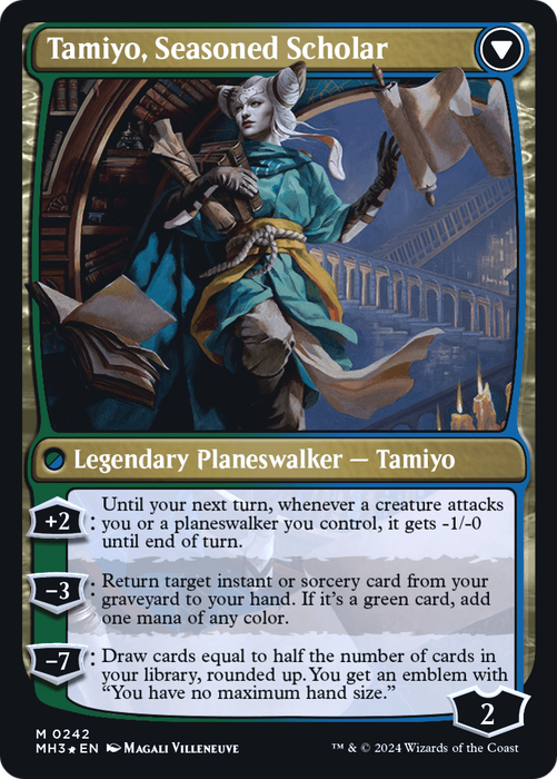 Tamiyo, Inquisitive Student // Tamiyo, Seasoned Scholar (PRE-242S) - mythic - Foil