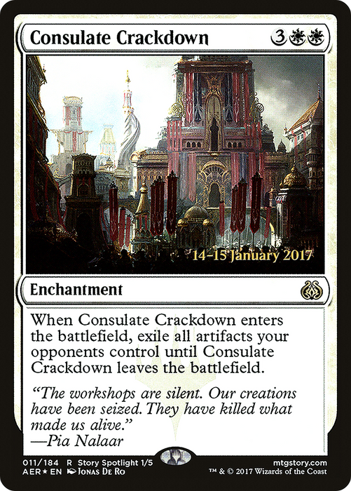 Consulate Crackdown (PRE-11S) - rare - Foil