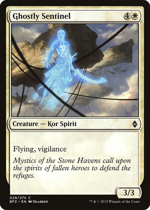 Ghostly Sentinel (BFZ-028) - common - Foil