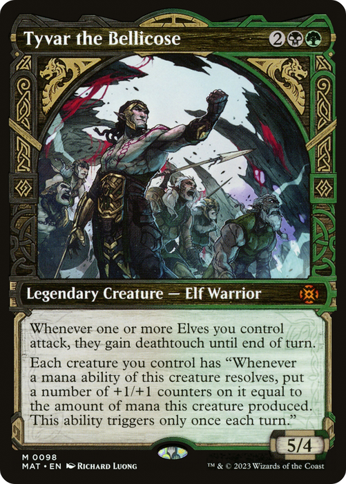 Tyvar the Bellicose (MAT-098) - mythic: (Showcase) - Foil