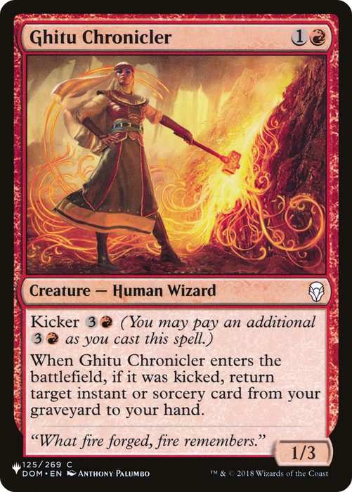 Ghitu Chronicler (LIST-DOM-125) - common