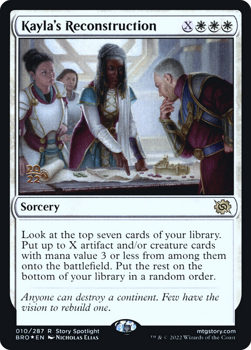 Kayla's Reconstruction (PRE-10S) - rare - Foil
