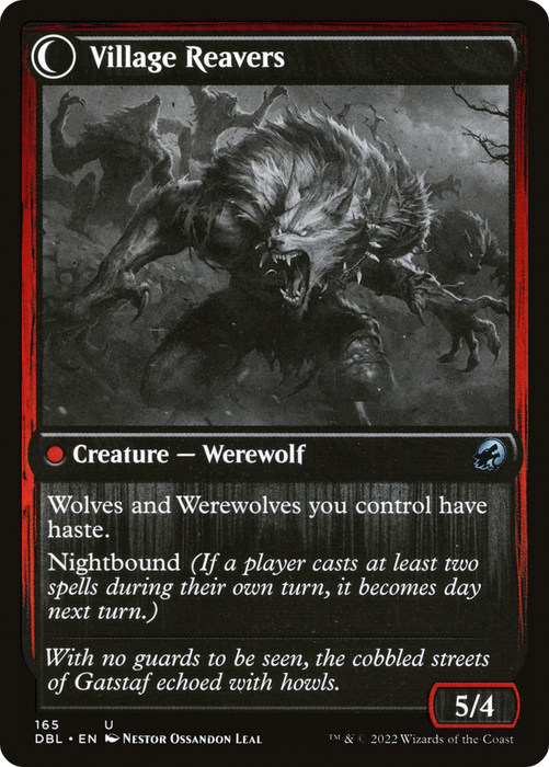Village Watch // Village Reavers (DBL-165) - uncommon: (Double Faced Transform) - Foil