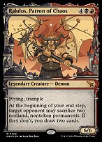 Rakdos, Patron of Chaos (MKM-320) - mythic: (Showcase) - Foil