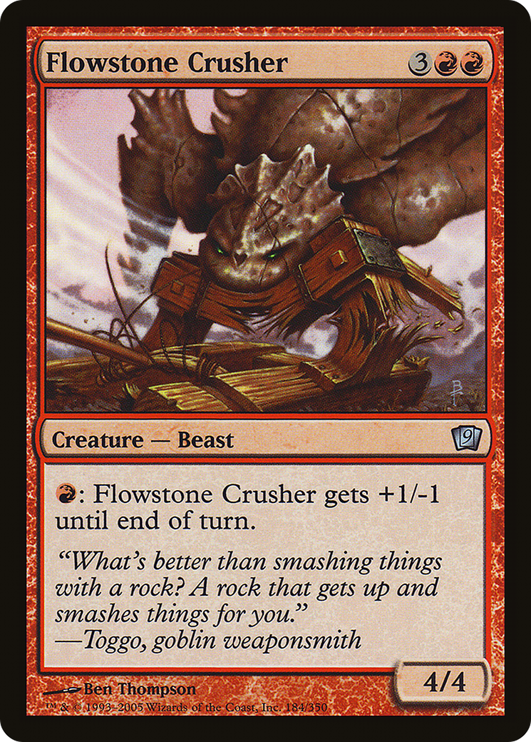 Flowstone Crusher (9ED-184★) - uncommon - Foil