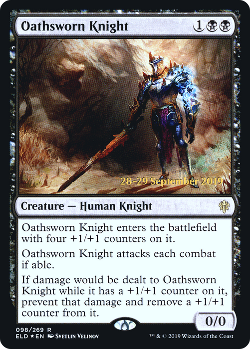 Oathsworn Knight (PRE-98S) - rare - Foil