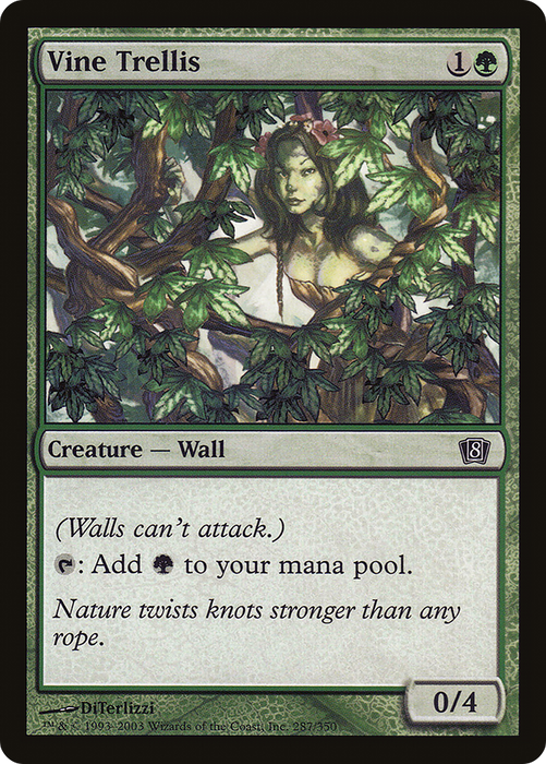 Vine Trellis (8ED-287★) - common - Foil