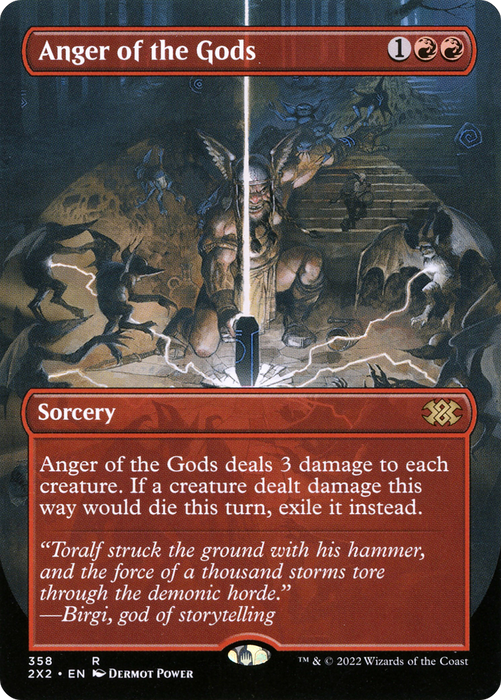 Anger of the Gods (2X2-358) - rare (Borderless)