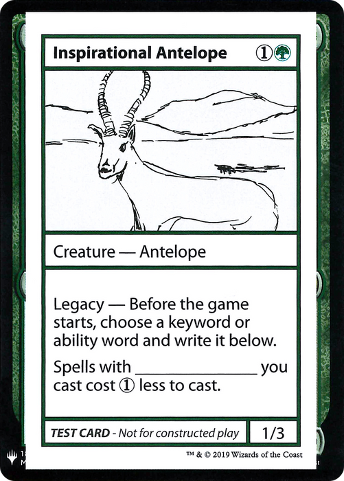 Inspirational Antelope (CMB1-078) - rare