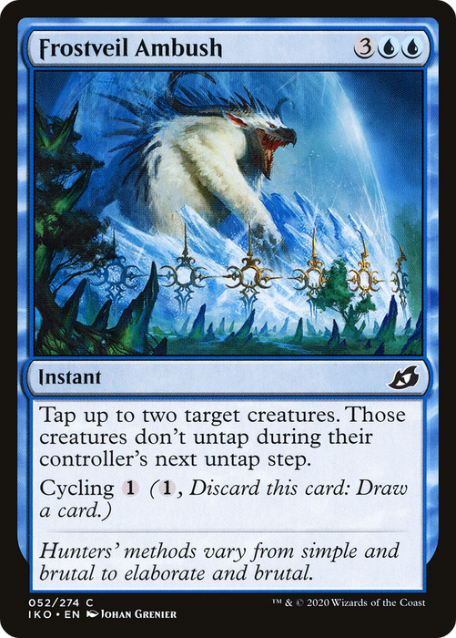 Frostveil Ambush (IKO-052) - common - Foil